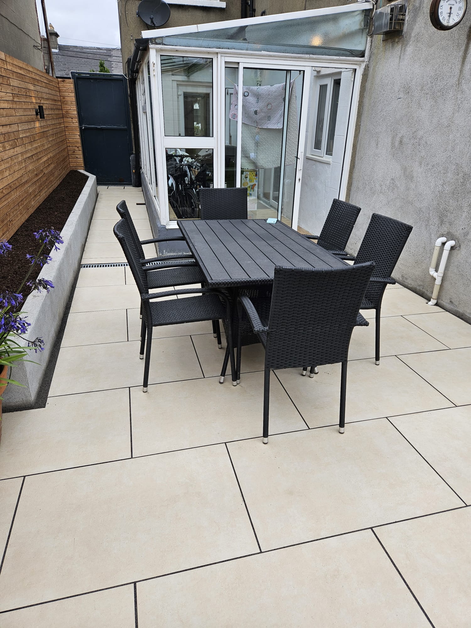 Patio with table and chairs