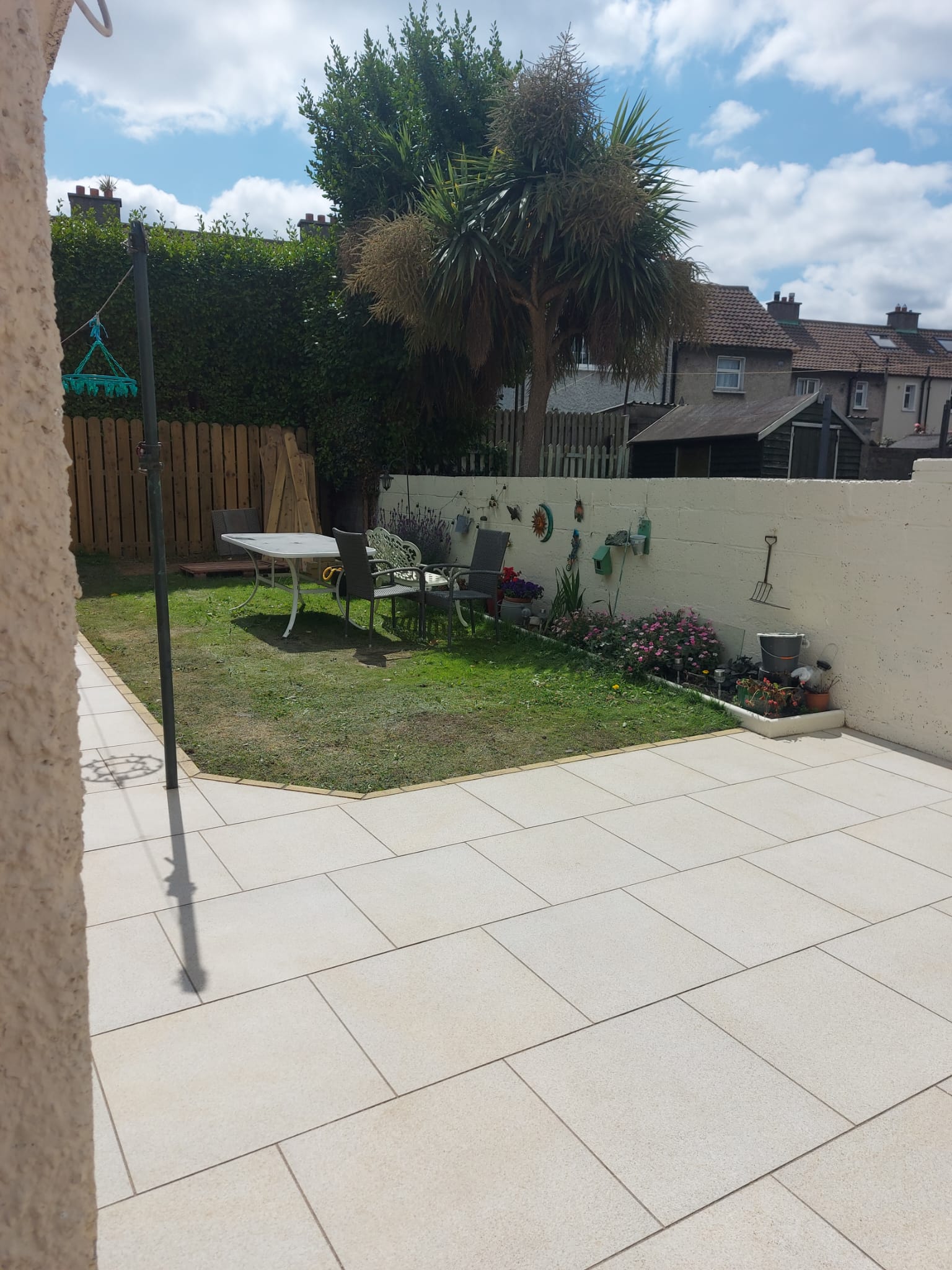 Back garden patio