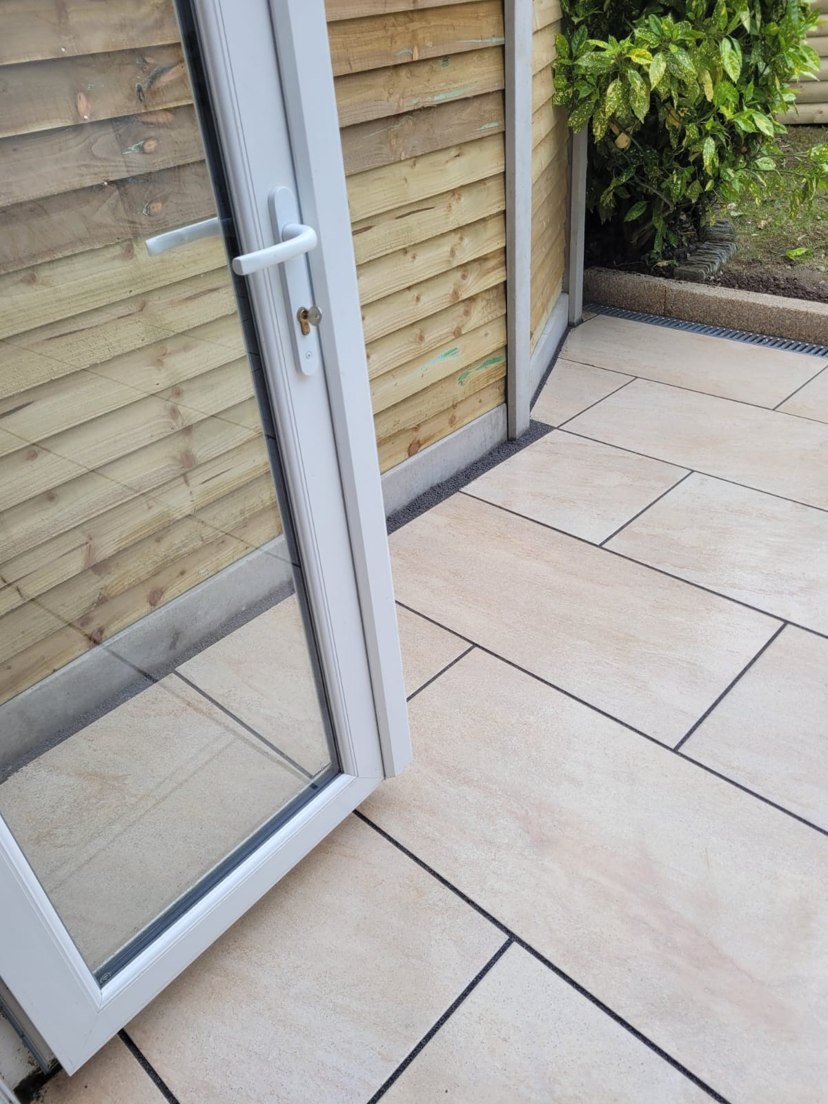 freshly laid paving stones