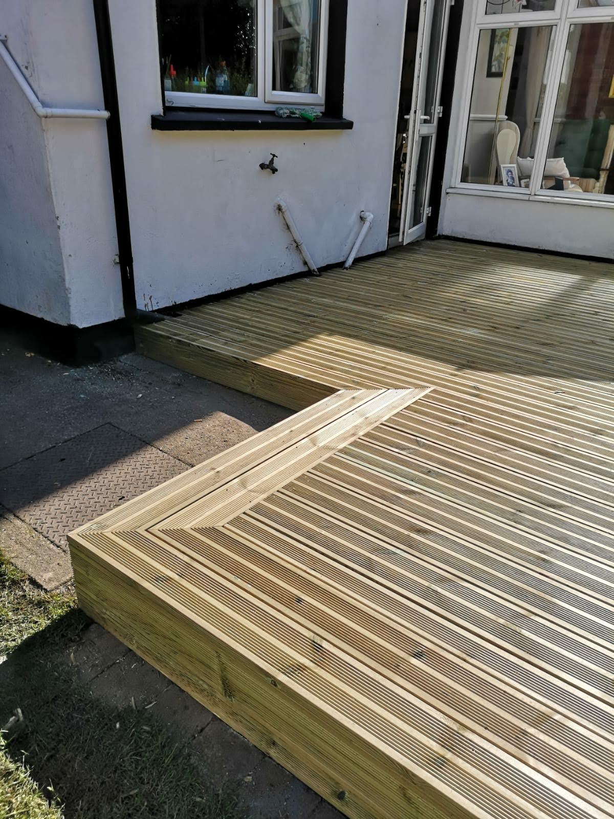 Decking patio