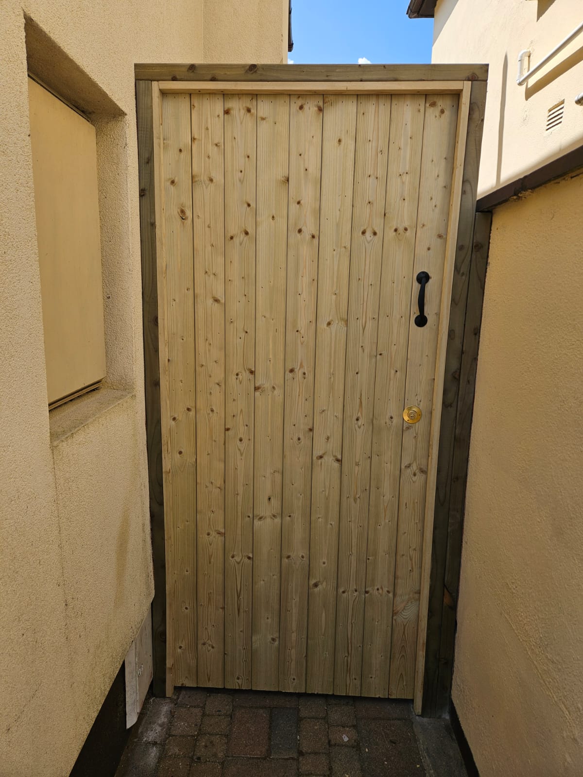 Wooden garden gate