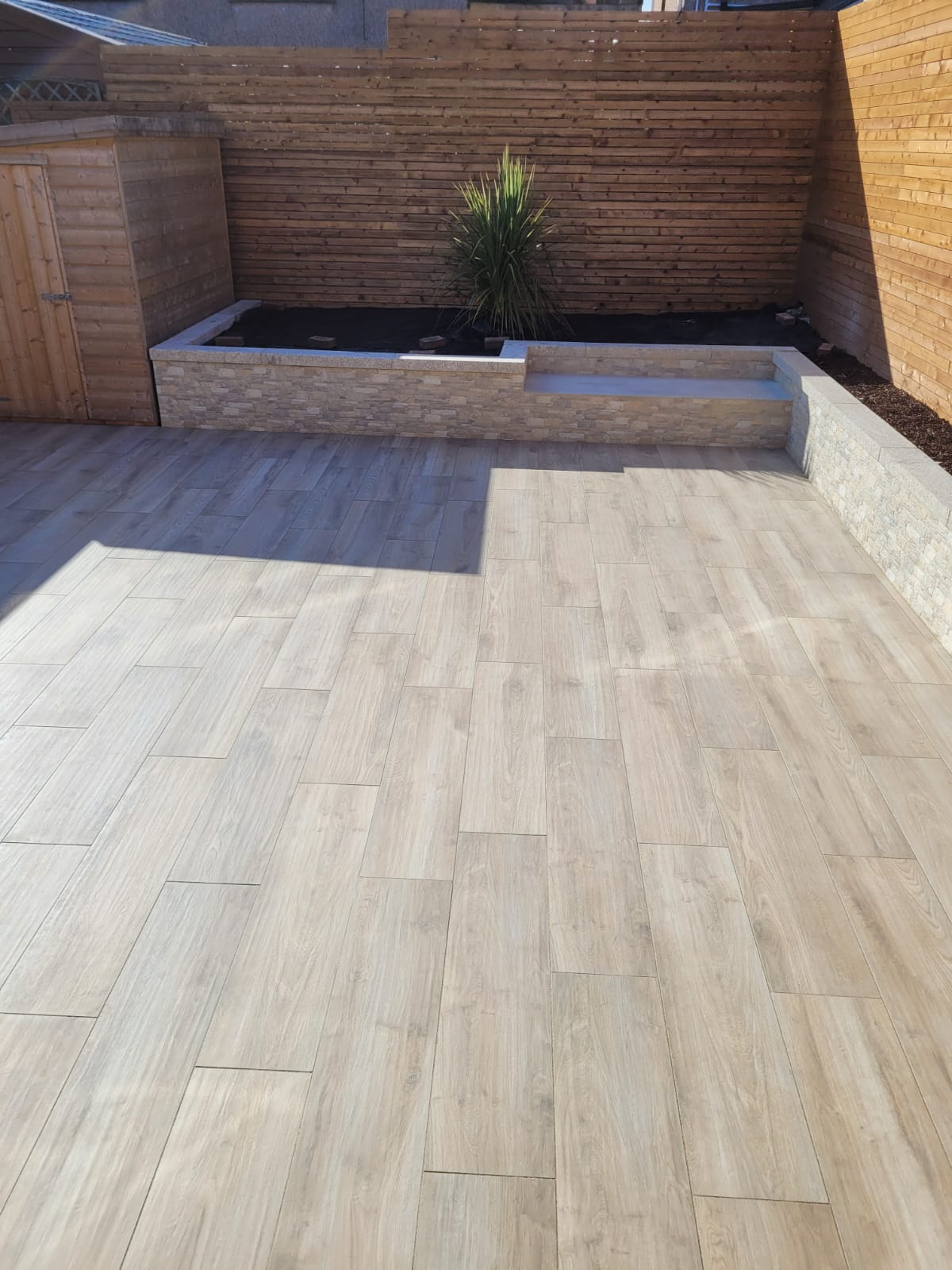 wood floor effect paving stones